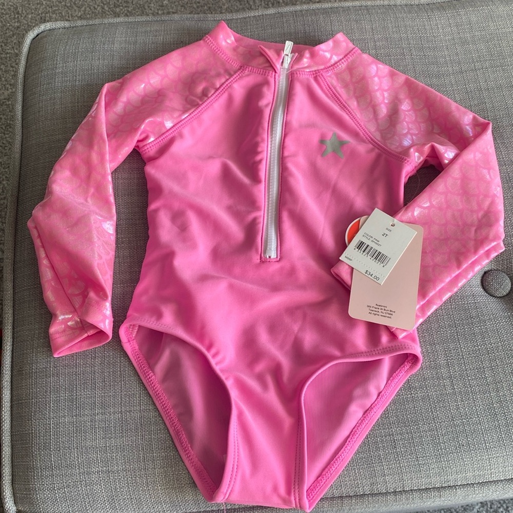 NWT UPF 50+ long sleeve swim suit 2T